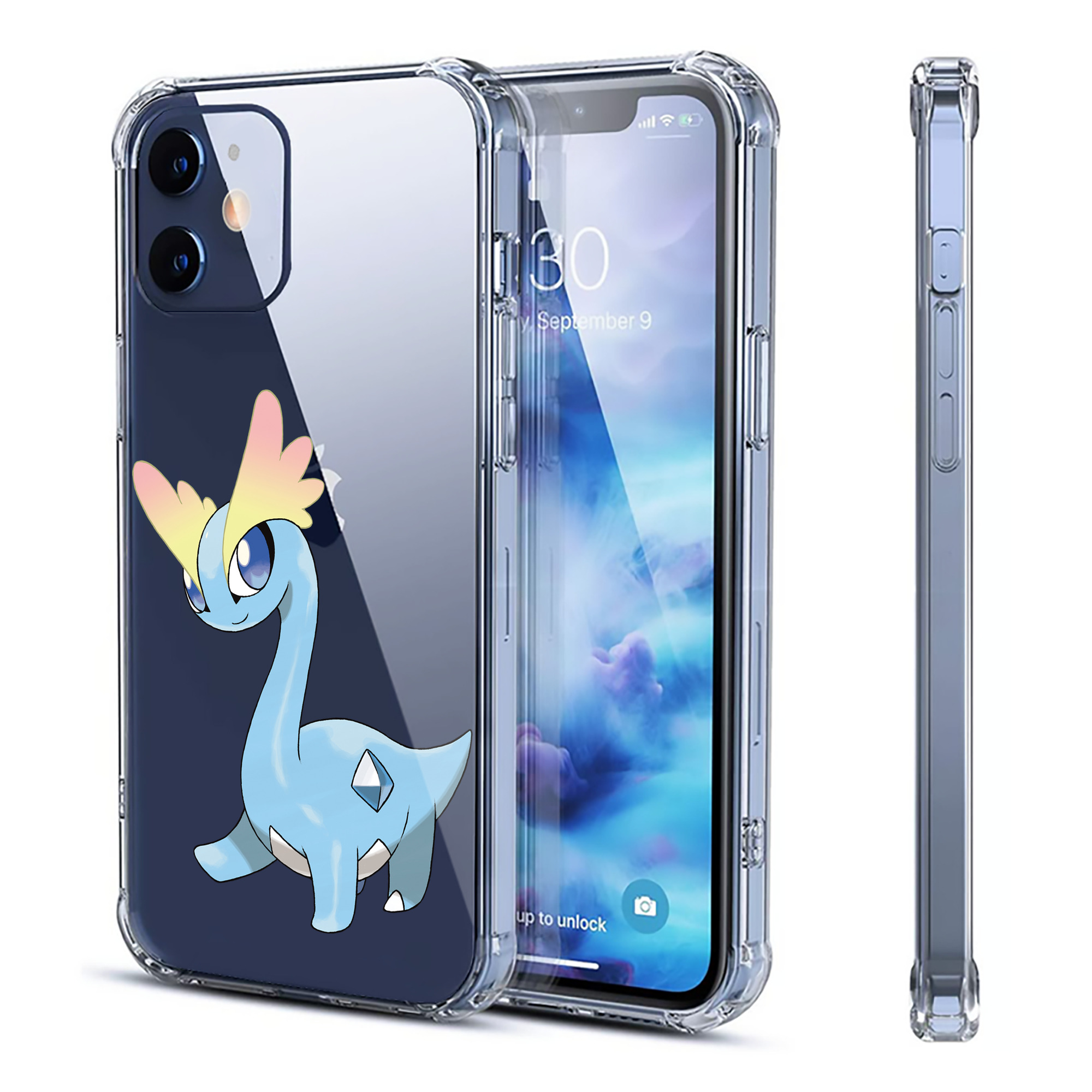 （画像用） ポケットモンスター Pokémon 【iPhone 12シリーズ対応】透明スマホケース（クリアソフトケース）
